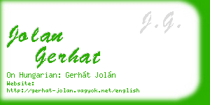 jolan gerhat business card
