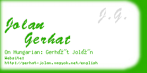 jolan gerhat business card